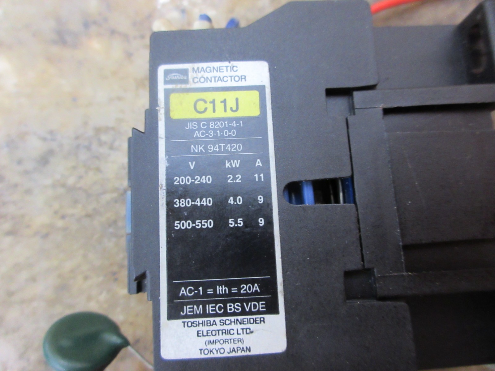 1991 MORI SEIKI L-100H TOSHIBA C11J CONTACTOR