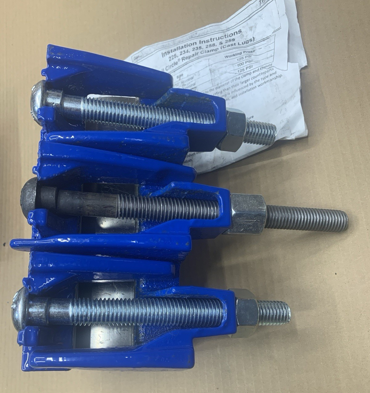 SMITH-BLAIR 225-10035007-000 SINGLE FULL CIRCLE REPAIR CLAMP 3.46-3.70 *NEW*