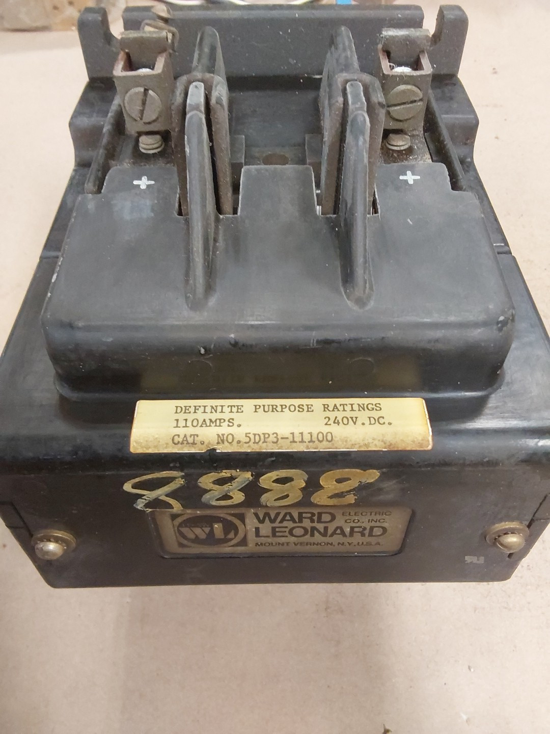 WARD LEONARD 5DP3-11100 CONTACTOR 110AMPS 240V