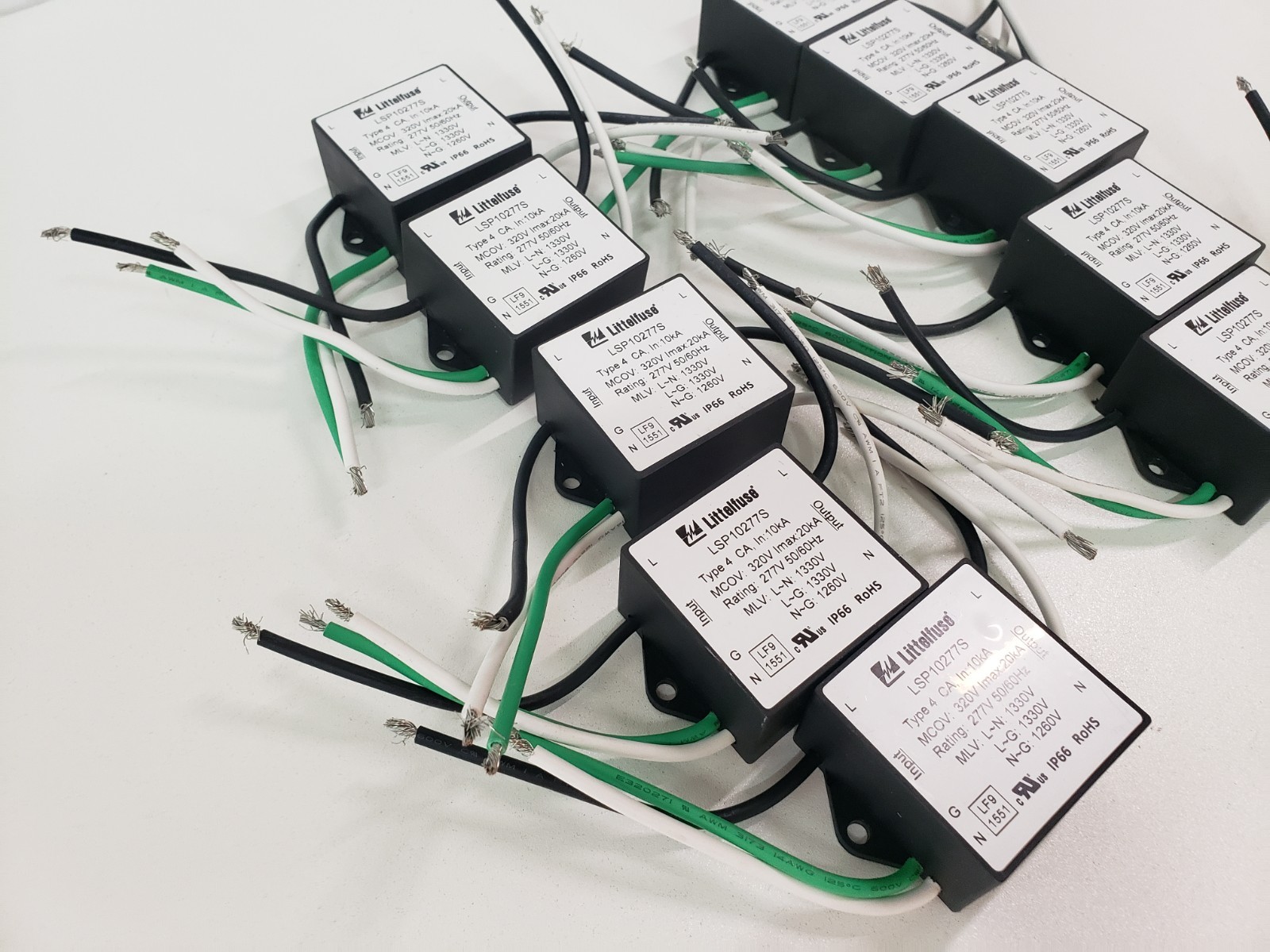 Lot of 10 – UNUSED – Littelfuse LSP10277S Lighting Surge Protector