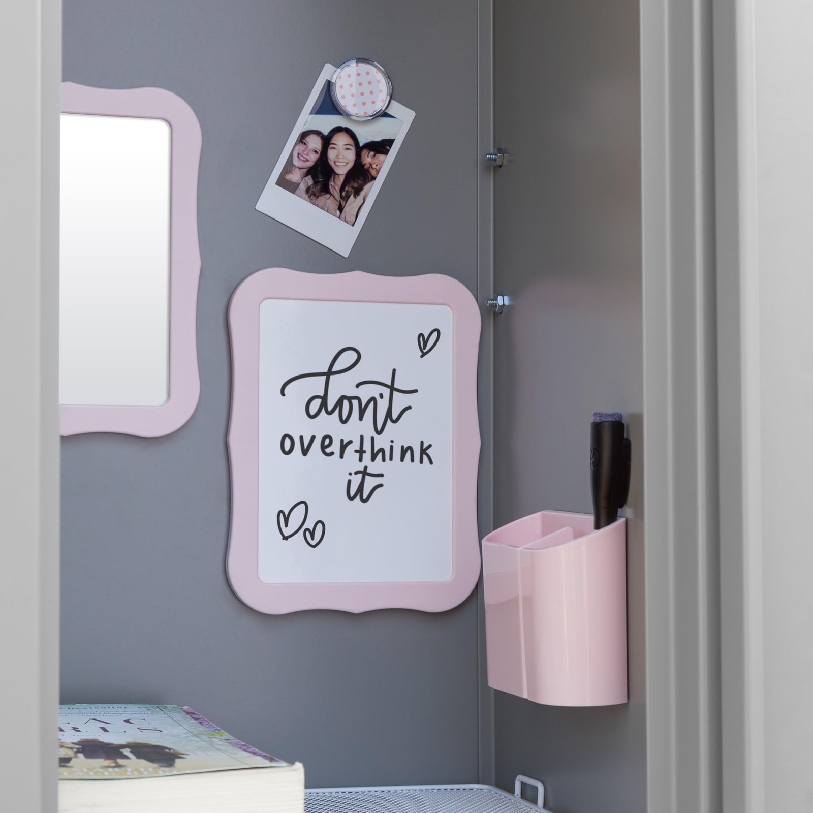 U Brands Locker Accessories Kit, Back to School 7″W x 3.5″H, Blush