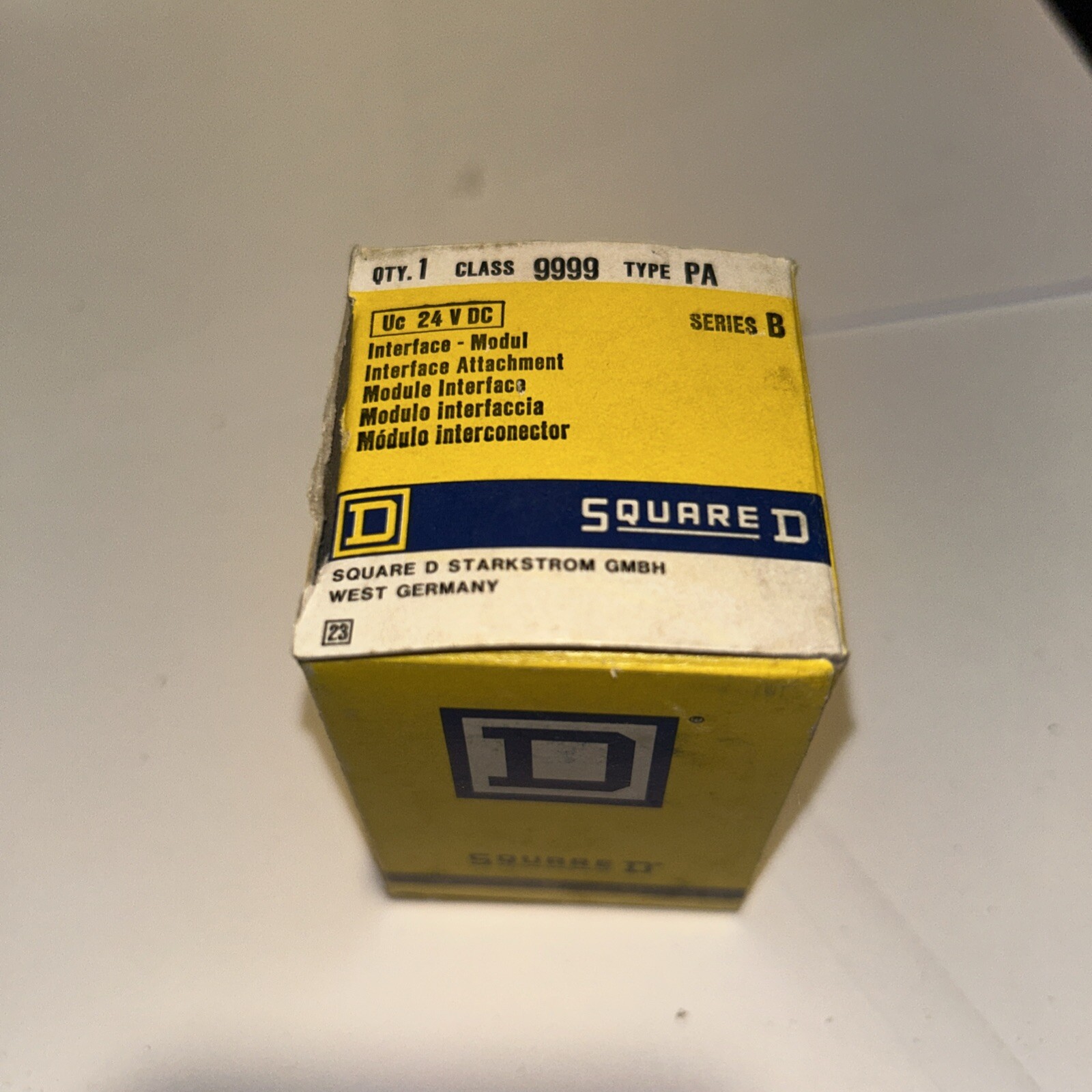 SQUARE D 9999PA SER. B Interface Attachment New In Box Ser B 9999 Type PA 24vdc