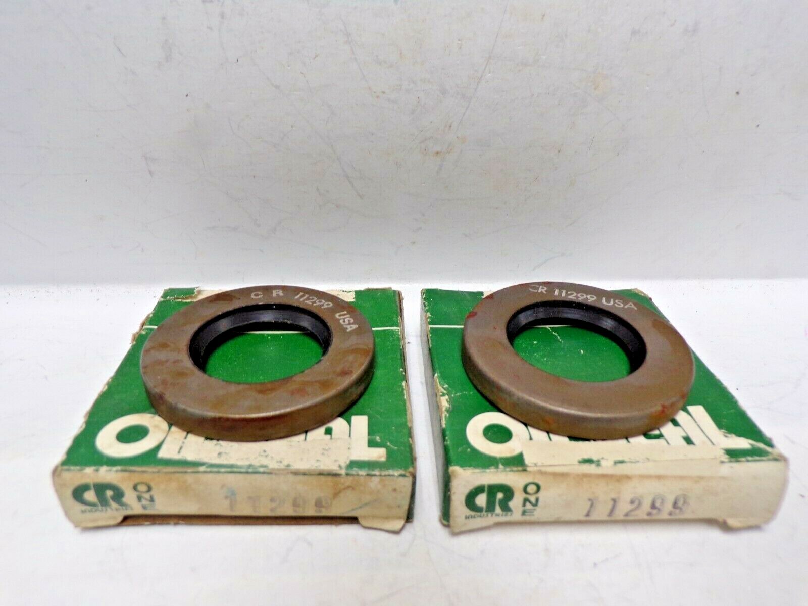 CR CHICAGO RAWHIDE OIL SEAL 11299, 1.125 X 1.983 X .25″ CRW1,. NITRILE, LOT OF 2