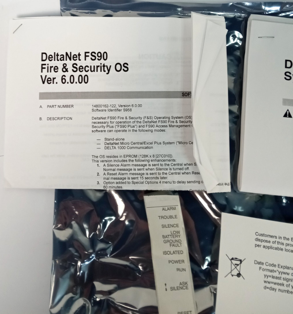 Honeywell 14505104-005/U Deltanet FS90 Fire & Security Operating System Control
