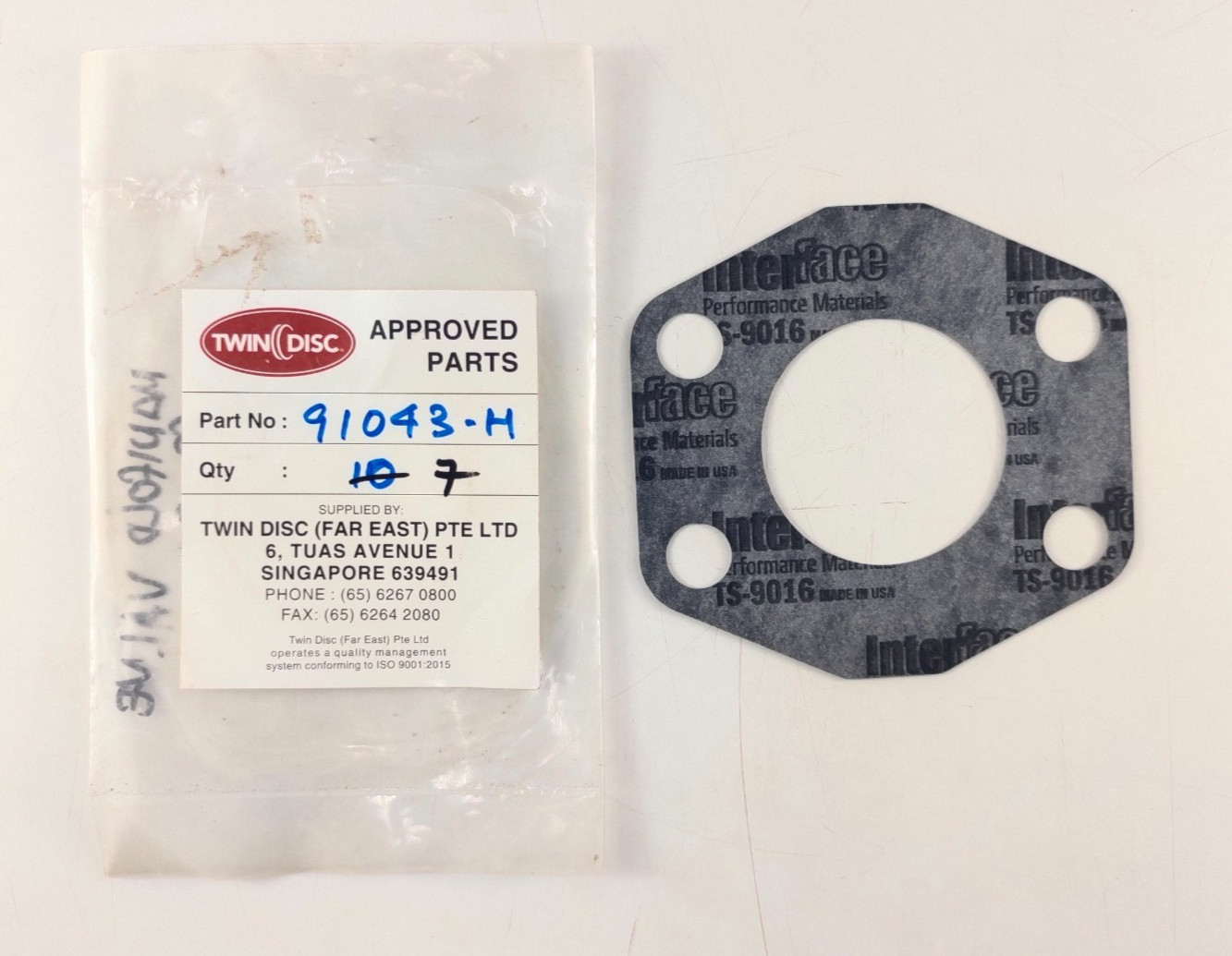 Packing P/N 91043-H For Twin Disc ( Pack of 6 )
