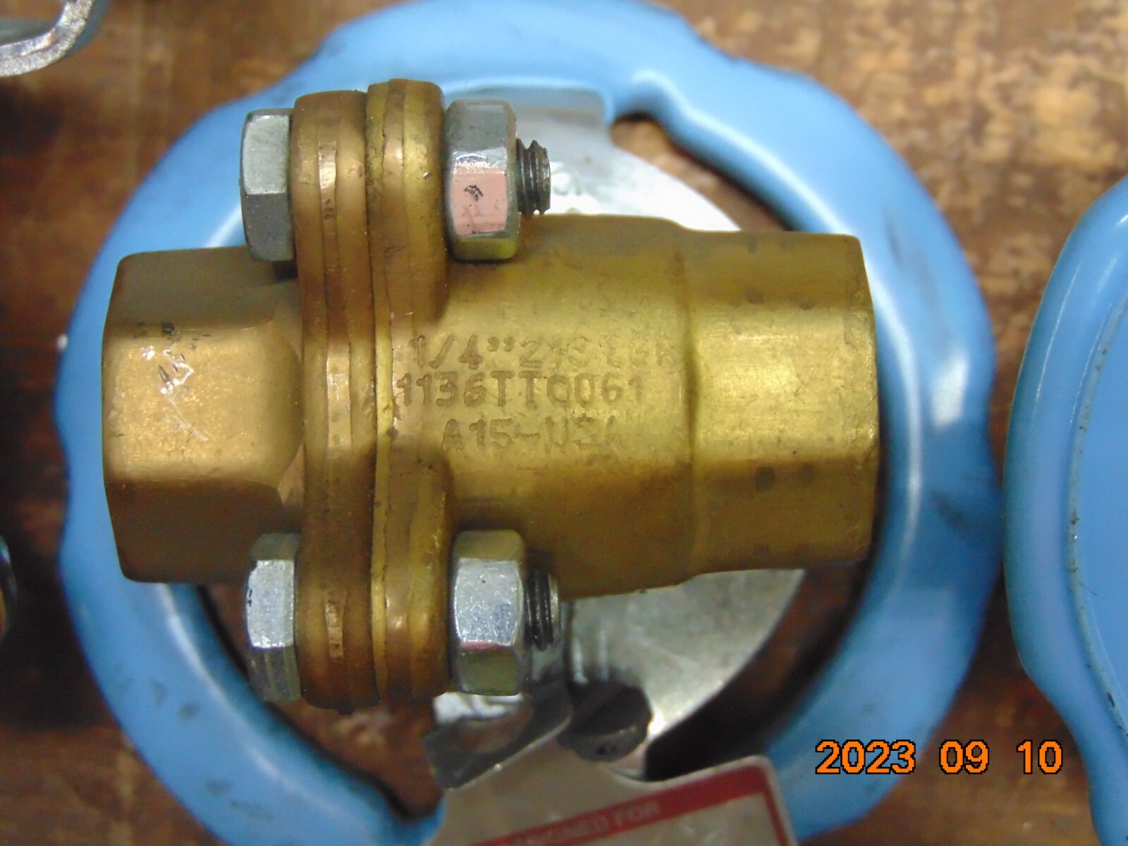 Jamesbury 1/4″ 21STGR1136TTC061 Ball Valve 1/4 inch NPTF Threaded Brass Grounded