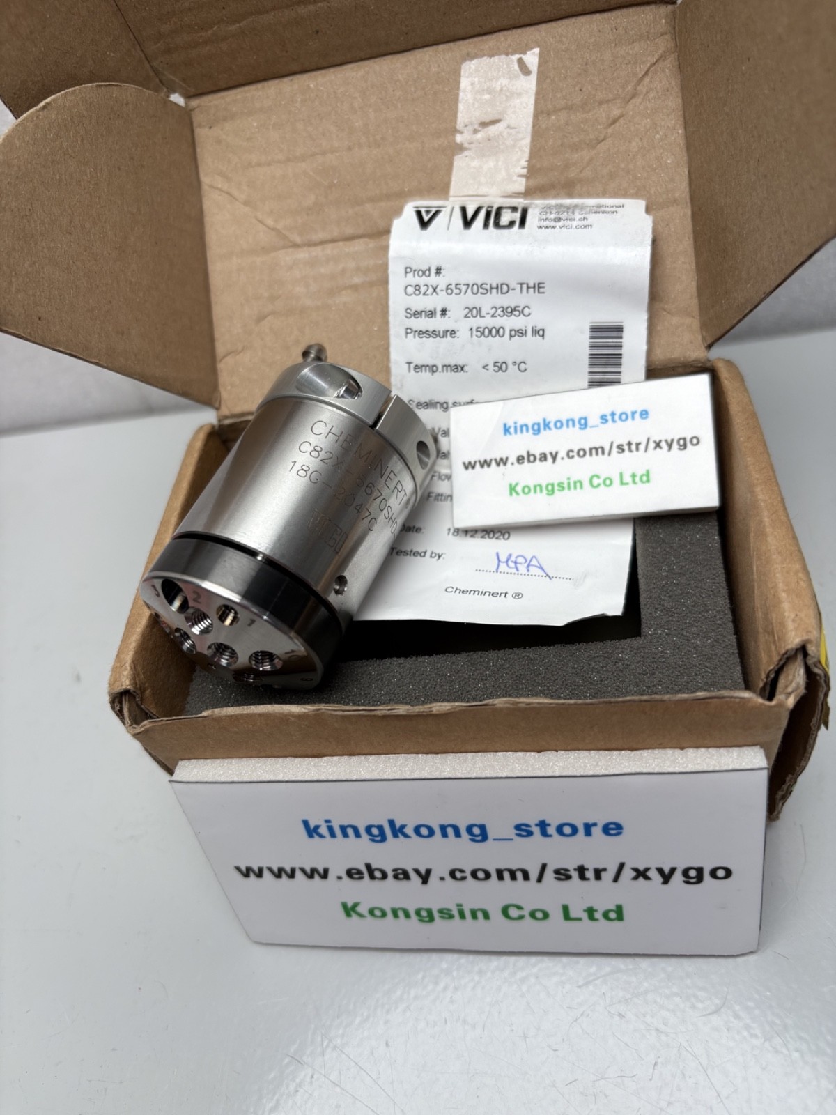 VICI C82X-6570SHD-THE PN: 6041.0001B Low- Dispersion valve 10-way valve