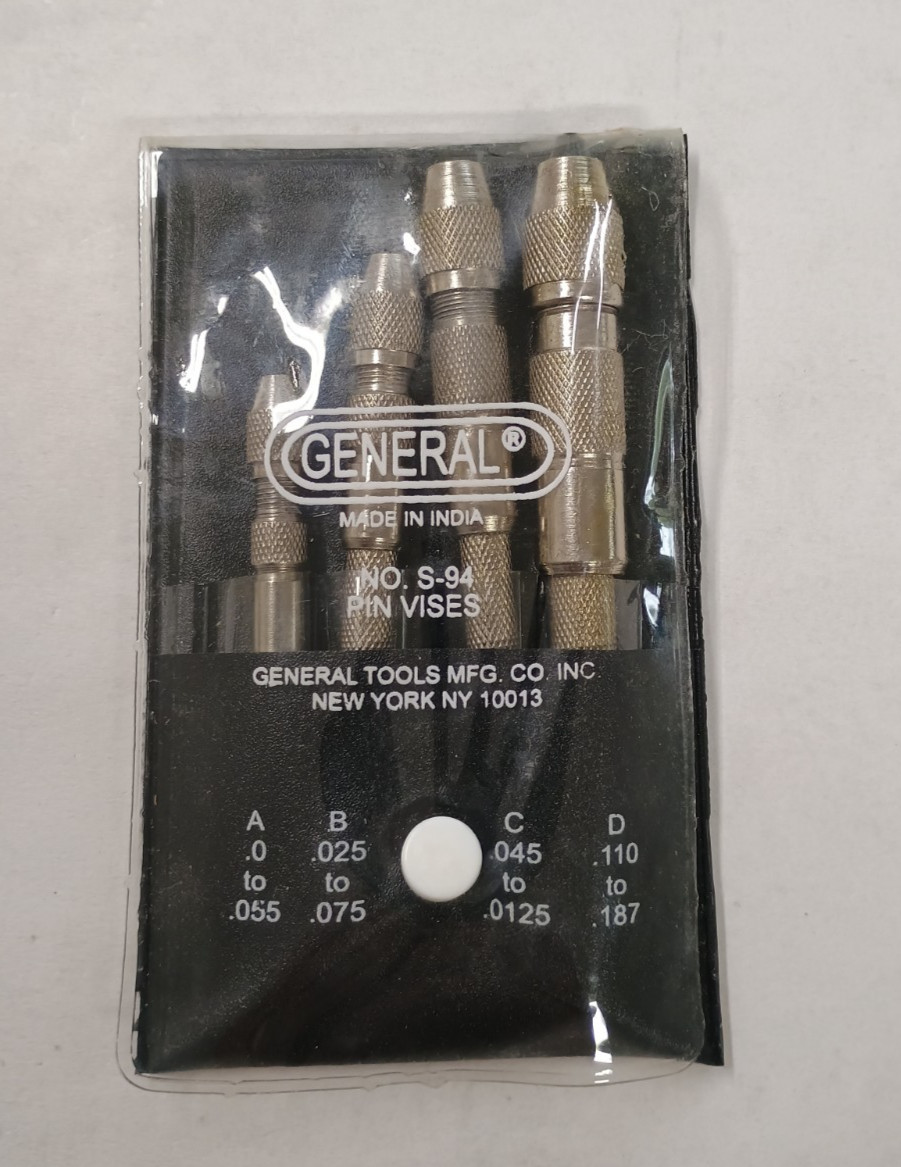 General Pin Vise Set No. S94 USA