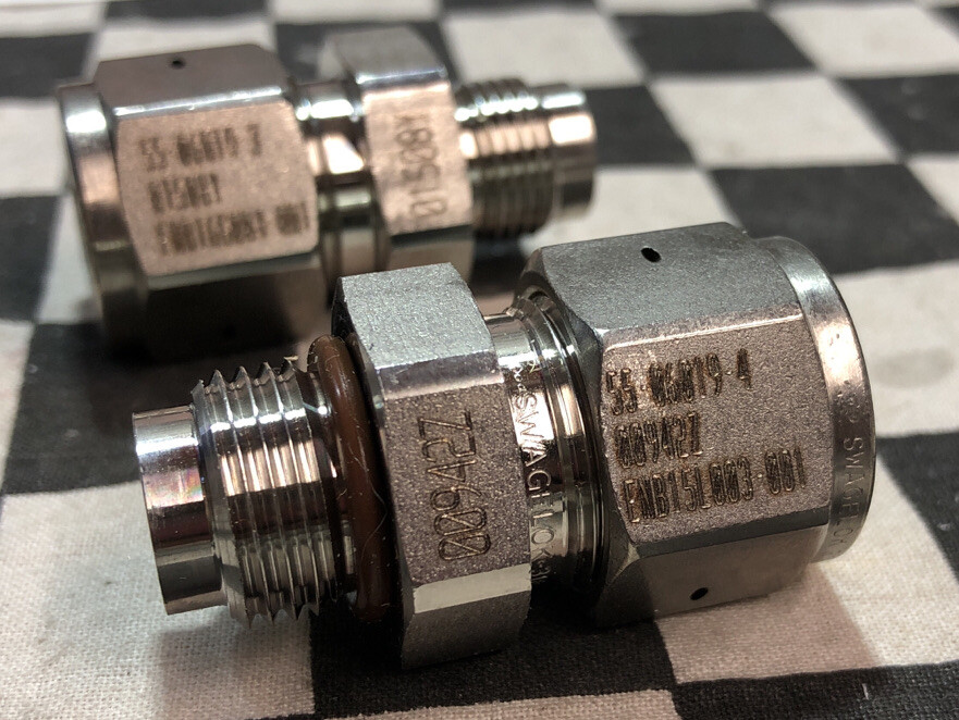 SWAGELOK MALE CONNECTOR ½” X 9/16-20, SS-810-1-0211, LOT OF 18 SHIPSAMEDAY#115P1