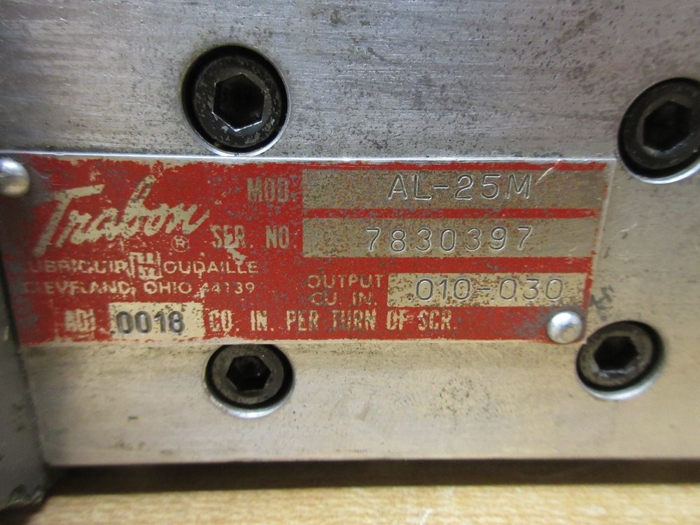 Trabon AL-25M Lubricator Pump AL25M