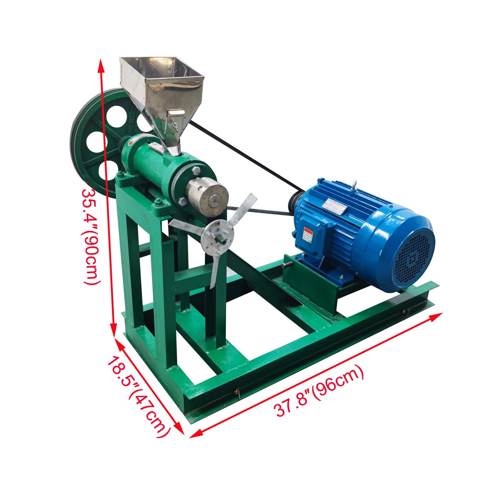 Puffed Food Extruder Corn Puffing Machine with Support Frame 3-phase 220V 11KW
