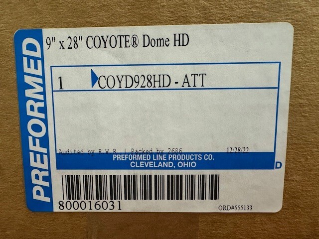 COYOTE 9×28  HD DOME CLOSURE FOR RIBBON