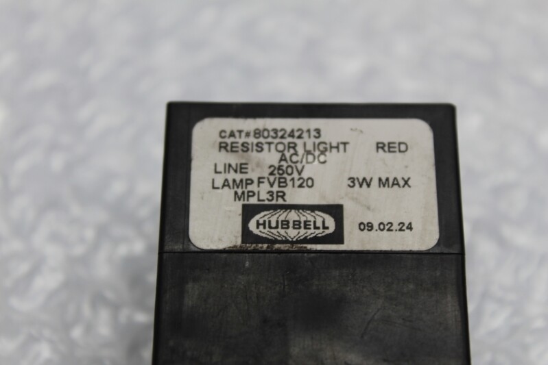 HUBBELL MPL3R RESISTOR LAMP RED NSNP