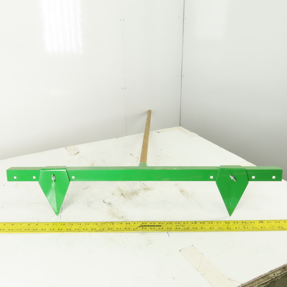 Green Aluminum 2 Row Planting Pointed Hoe Garden Tool Furrow Maker W/56″ Handle