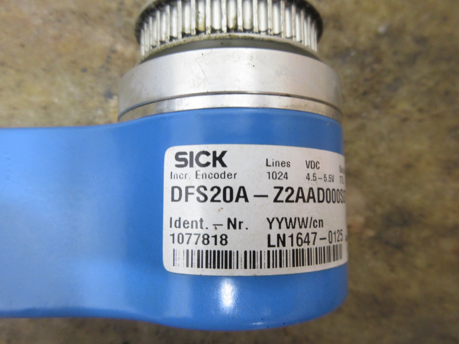 HARDINGE COBRA LC-65 SICK DFS20A-Z2AAD000S07 IDENT NR 1077818 ENCODER WARRANTY