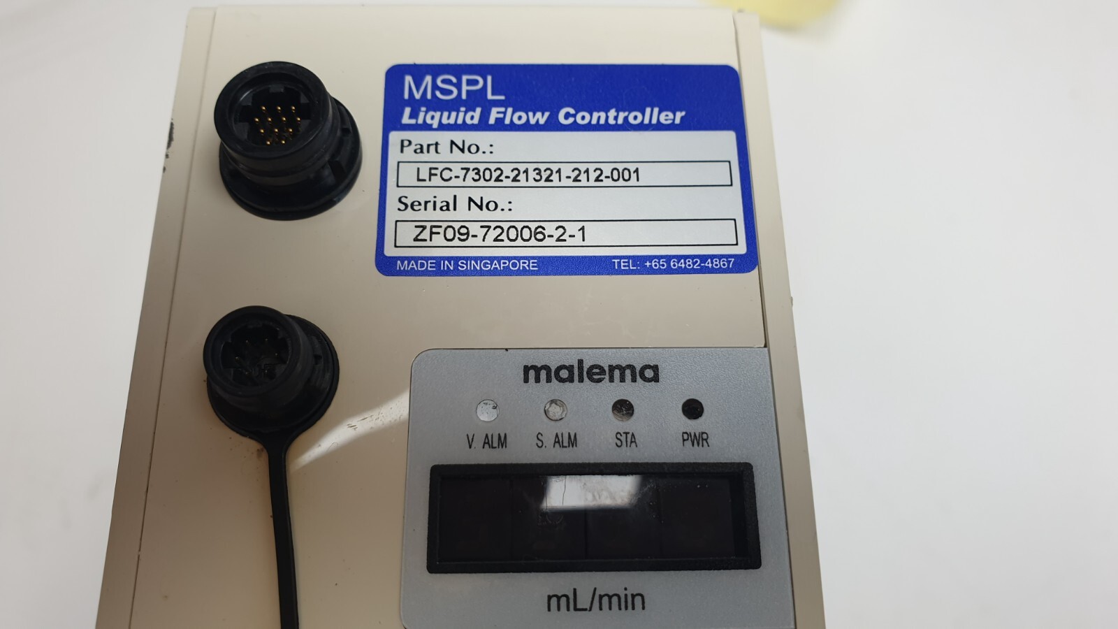 Malema MSPL Liquid Flow Controller LFC-7302-21321-212-001 Description: This lis