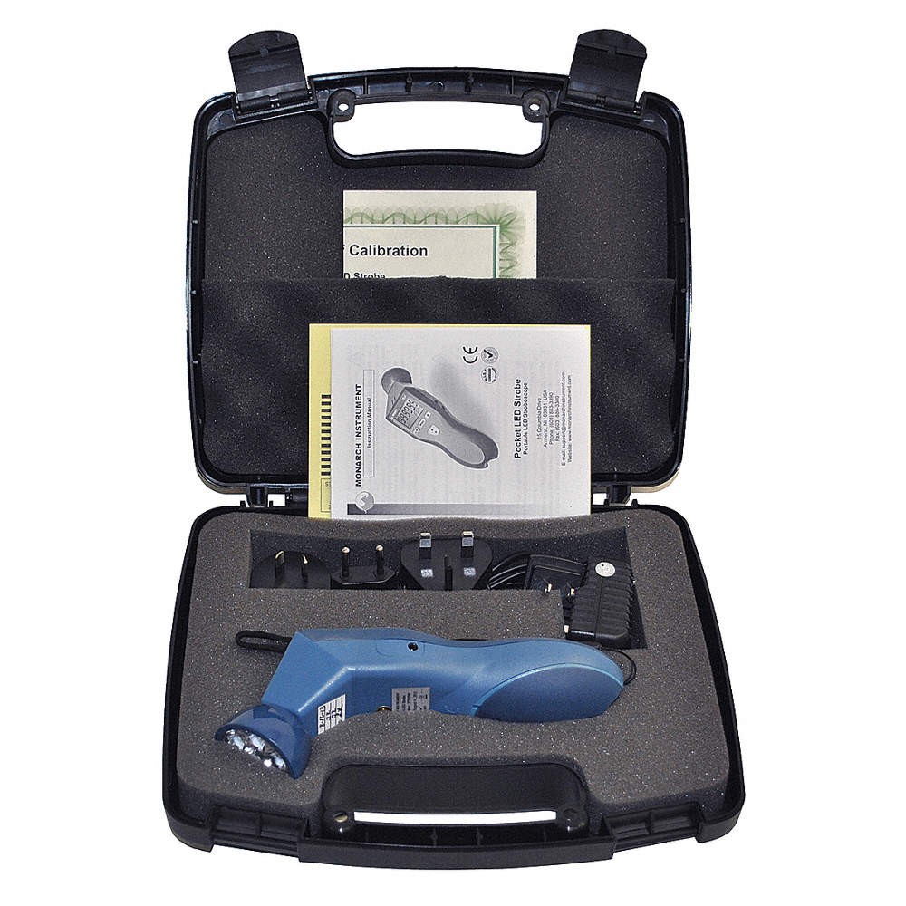 MONARCH PLS Kit PocketDgtlStroboscope,0.01fpm,0.005% Acc 36J801