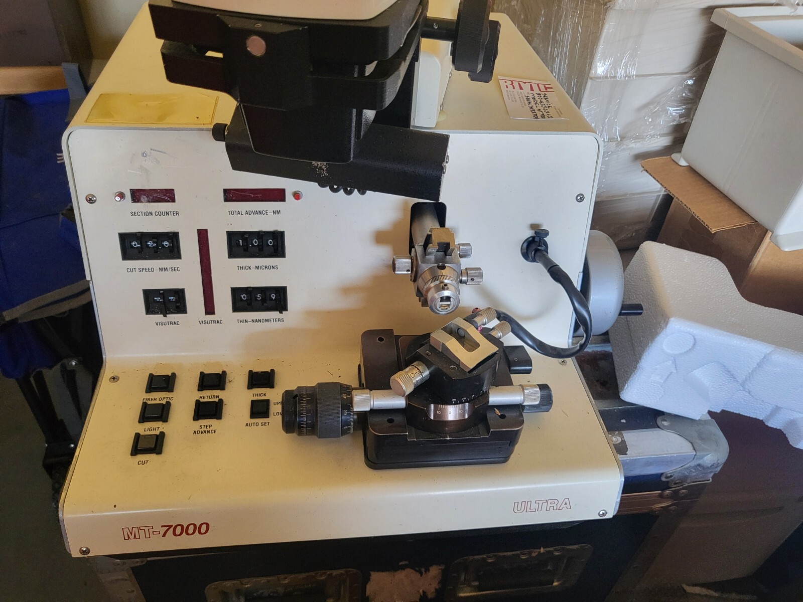 RMC MT-7000 ULTRA MICROTOMY CRYOBIOLOGY MICROTOME