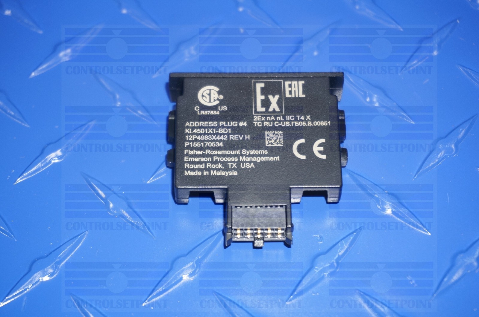 EMERSON DELTAV KL4501X1-BD1 ADDRESS PLUG #4 KL4501X1BD1 12P4983