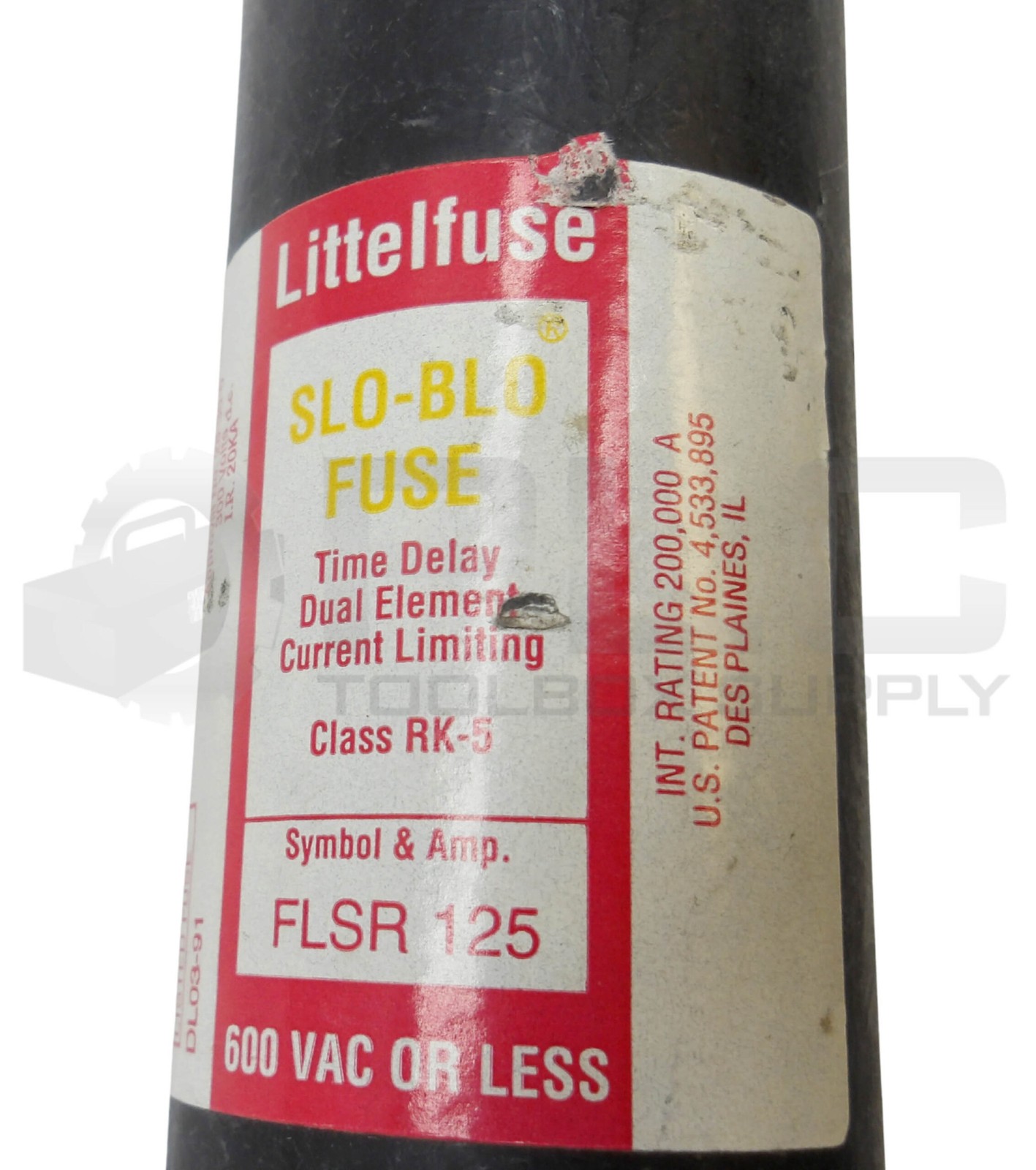 LOT OF 3 LITTELFUSE FLSR 125 SLO BLO FUSE 125A 600VAC