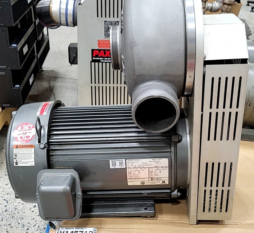 PAXTON AT1000B Centrifugal Type Blower W/ US Motors H24410A 15HP 50HZ SEE NOTES