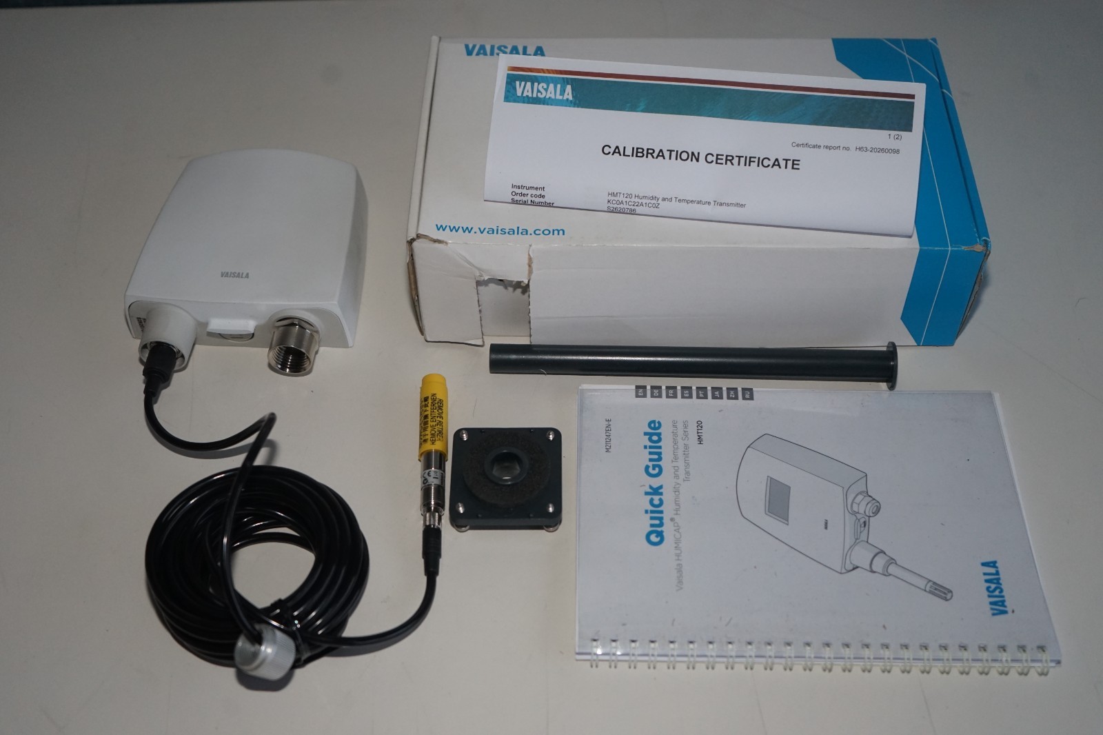 ^ VAISALA Humidity and Temperature Transmitter HMT120 #X7241