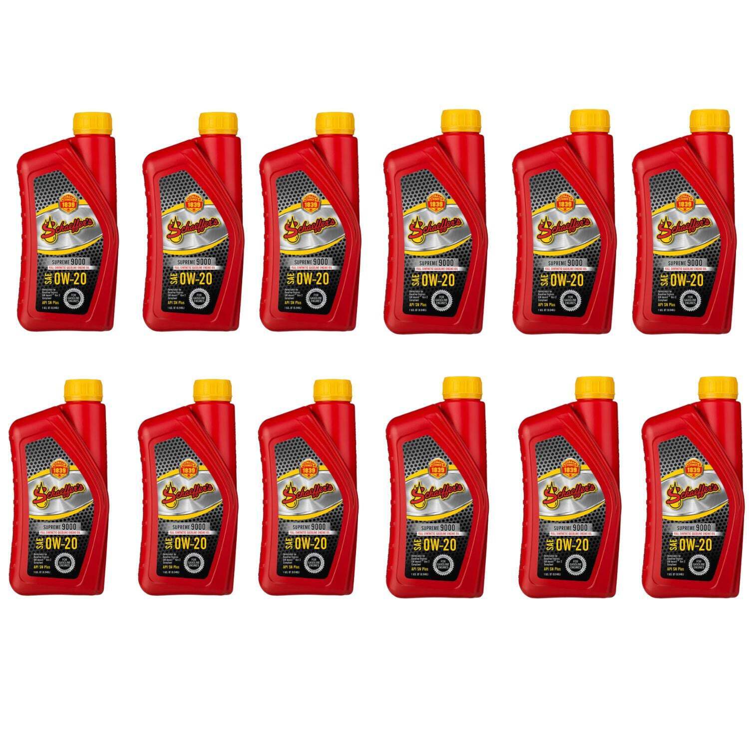 0W-20 Engine Oil Schaeffer’s Supreme 9000™ Full Synthetic *12 QUARTS*