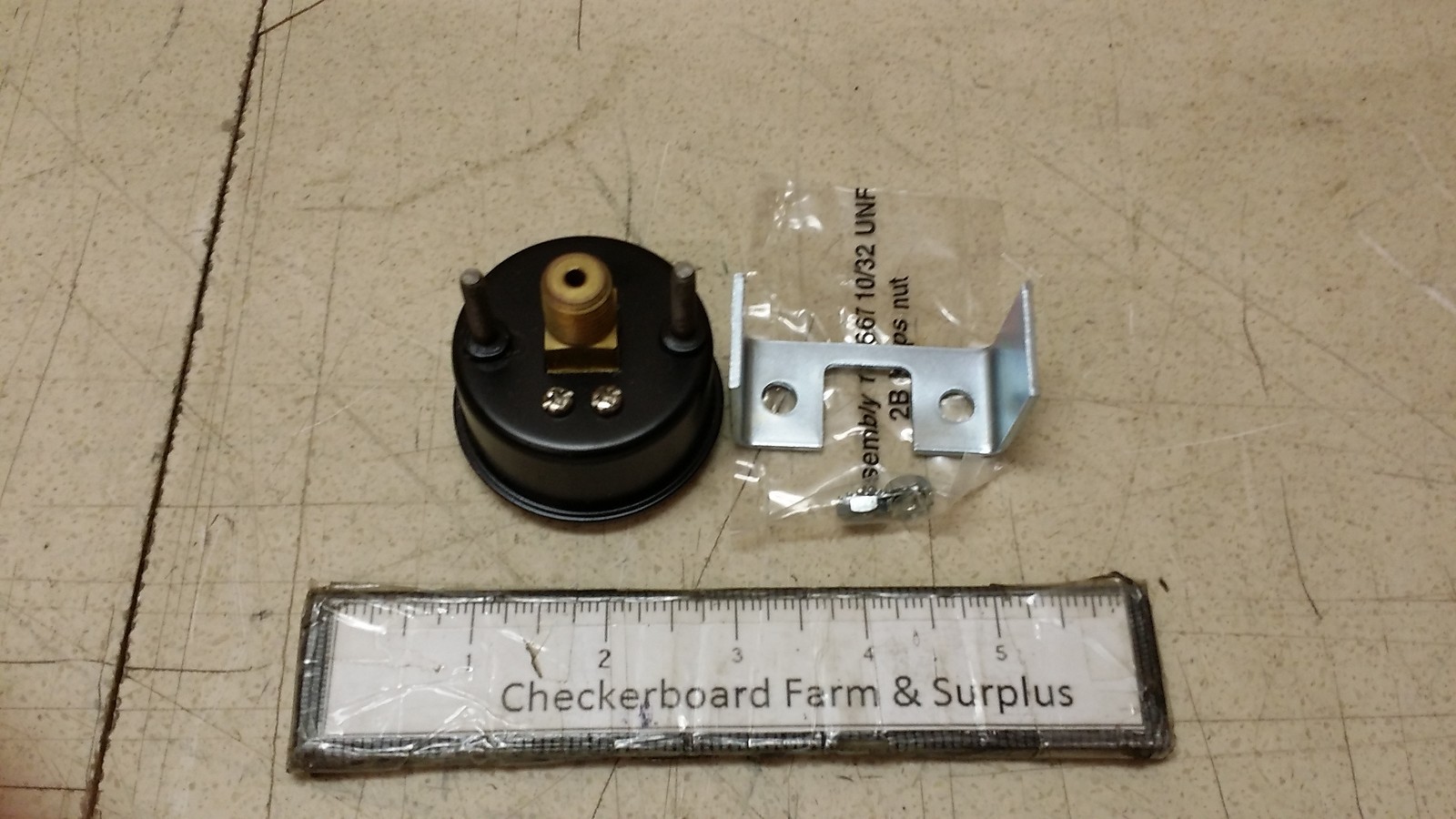 NOS Marsh-Bellofram Pressure Gage Gauge J2658 30154-L 1/4″ 0-300 PSI 0-2100 KPA