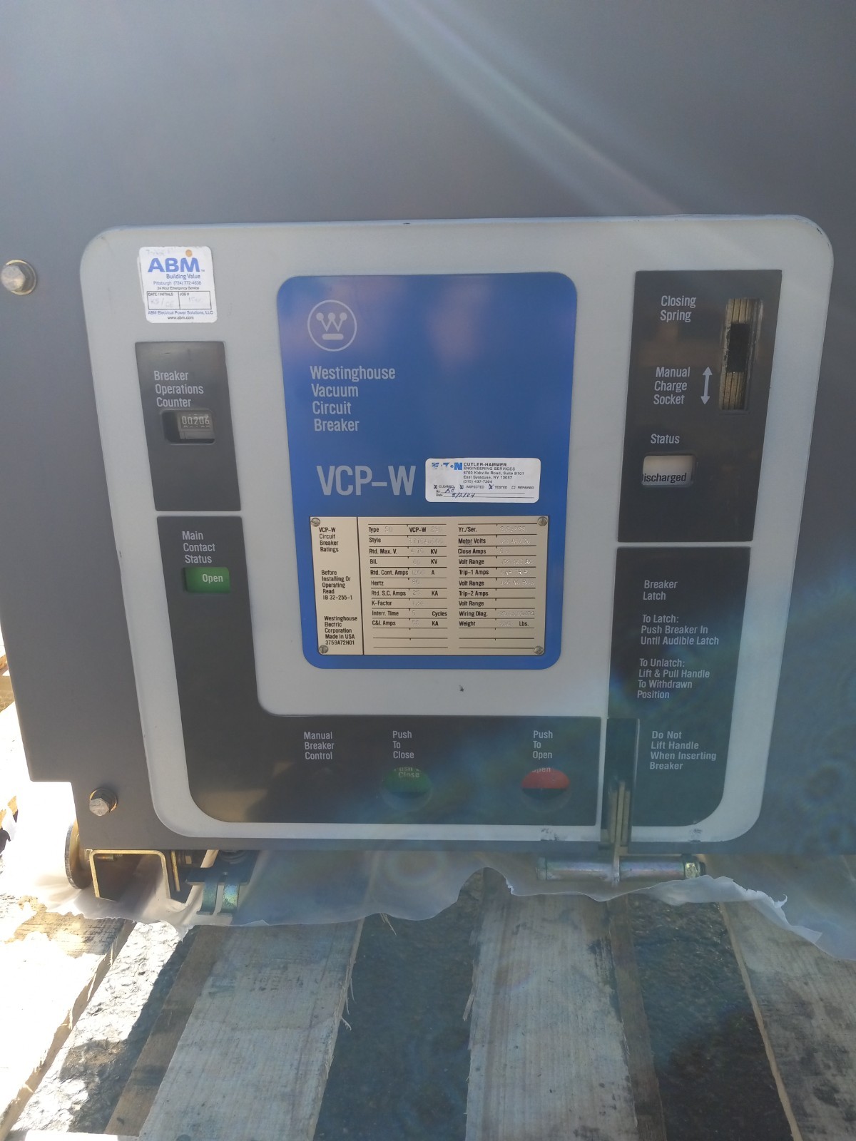 WESTINGHOUSE VCP-W VACUUM CIRCUIT BREAKER 1200 AMP