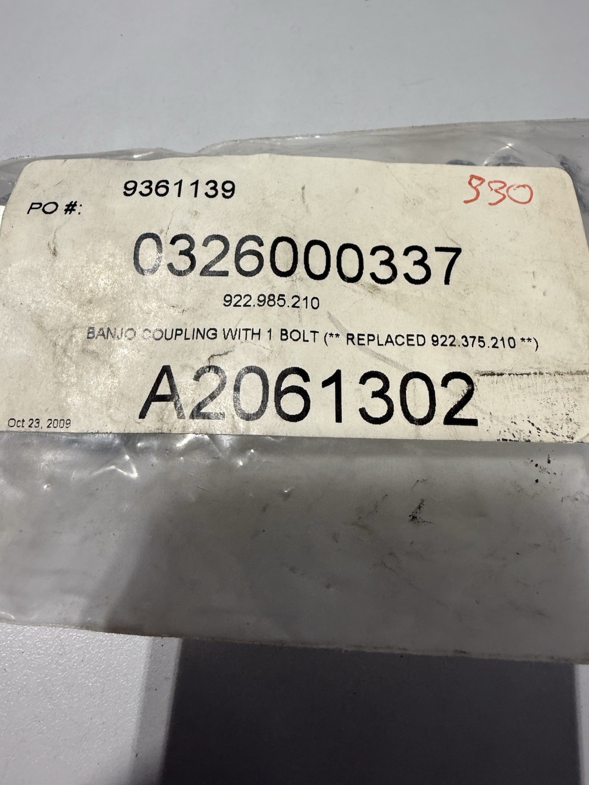 Weir Minerals 922.985.210 / 922.375.210 Banjo Coupling for Geho PD Slurry Pump