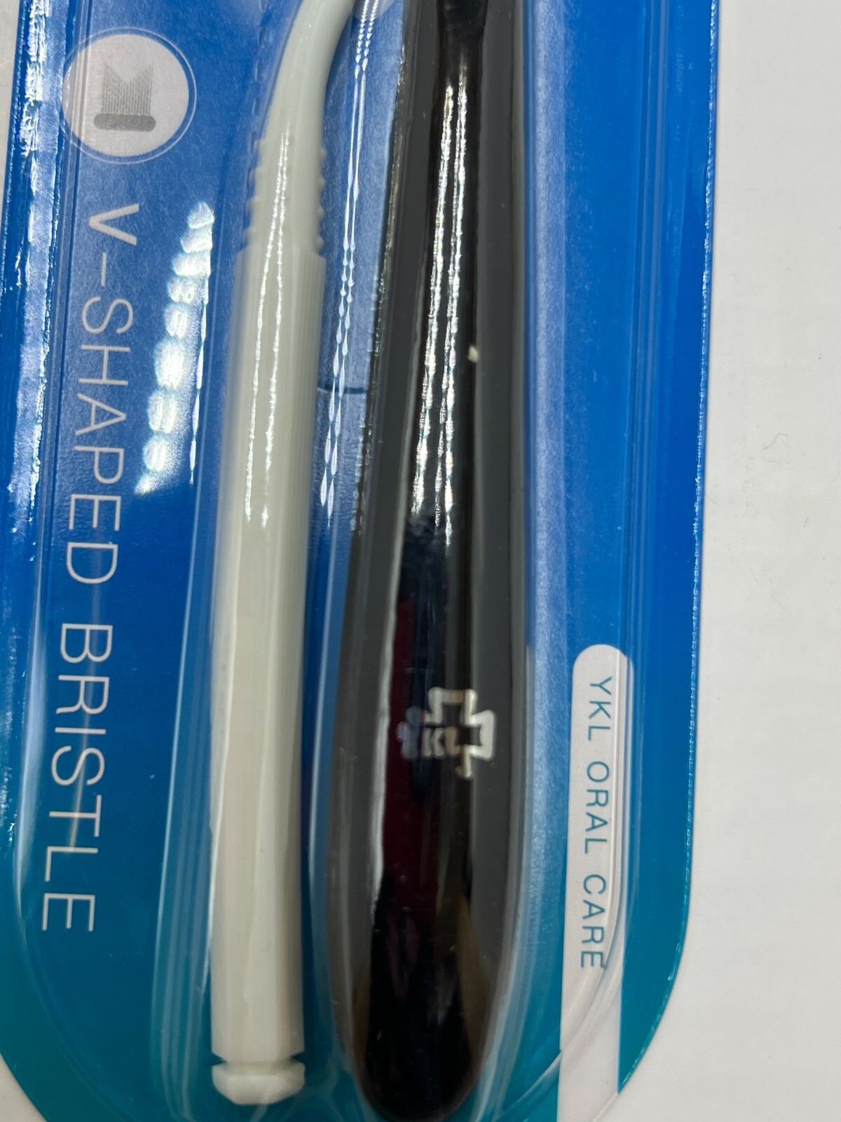 (Pack of 4) YKL Genuine OEM V-Shaped Bristle Oral Care Orthodontic Toothbrush