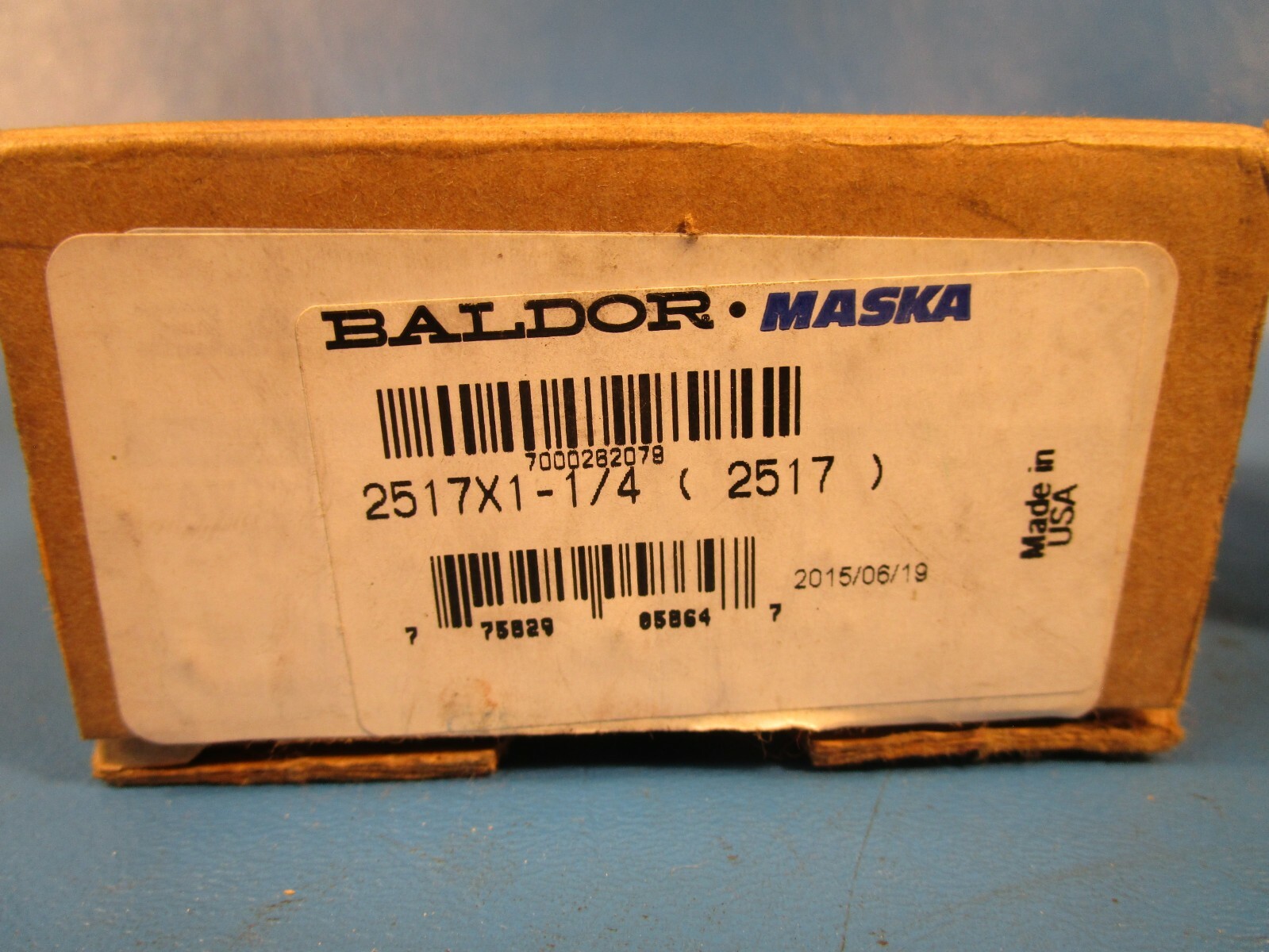 Maska 2517 x 1 1/4, 1-1/4″ Bore, Taper Lock Bushing, Keyway (Dodge, Baldor)