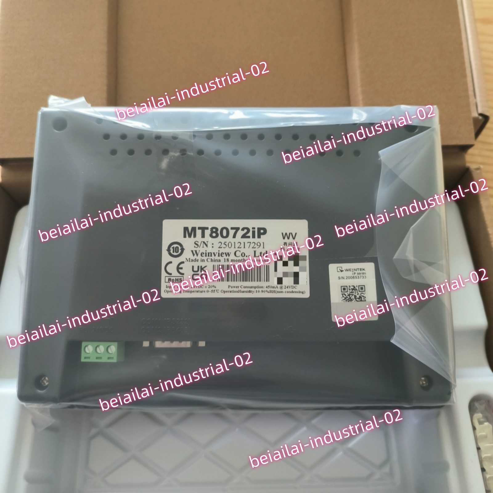Weinview MT8072iP HMI Touch Panel#1pcs new in box