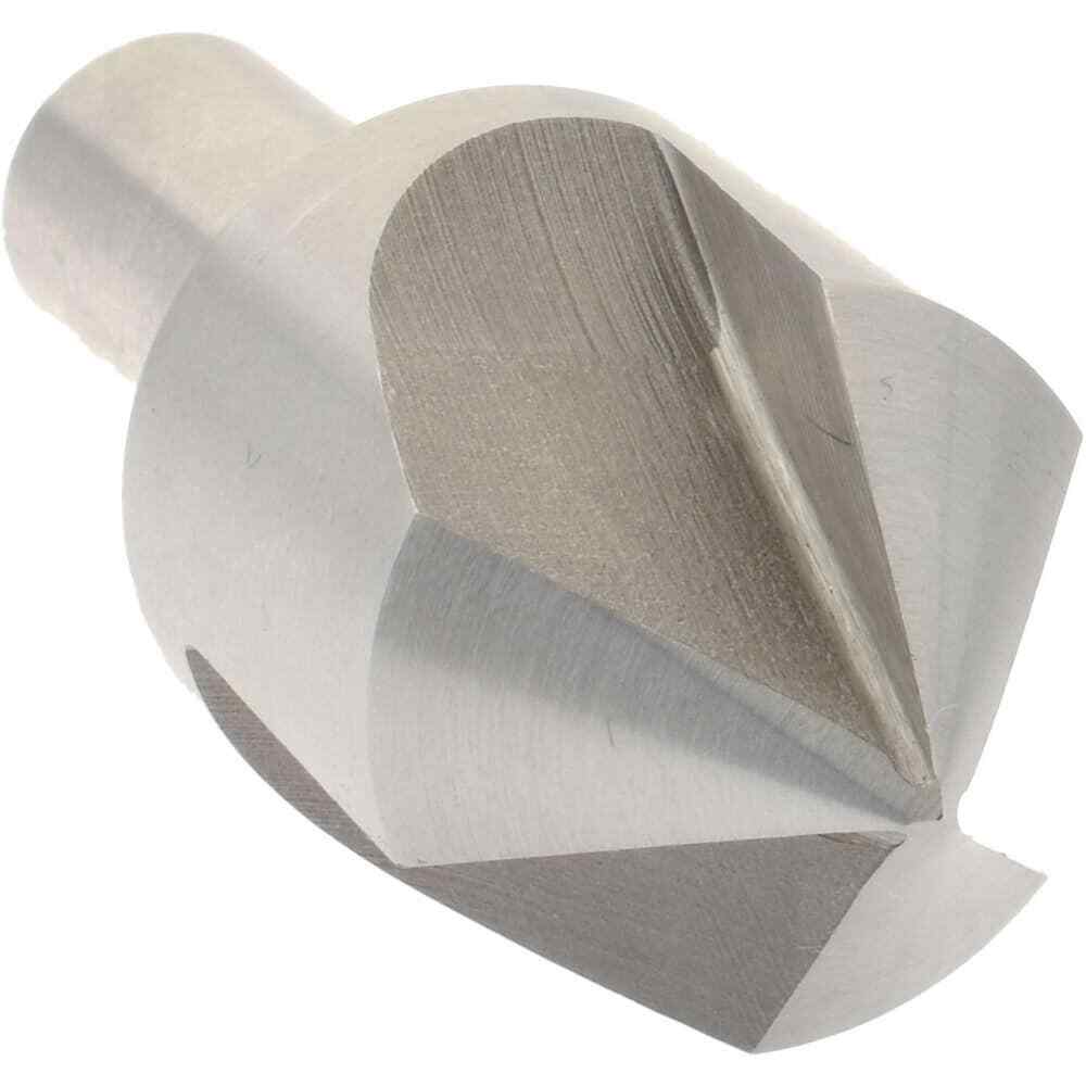 1″ Head Diameter HSS Countersink, 1/2″ Shank, 3 Flute, 82°, 2-3/4″ OAL
