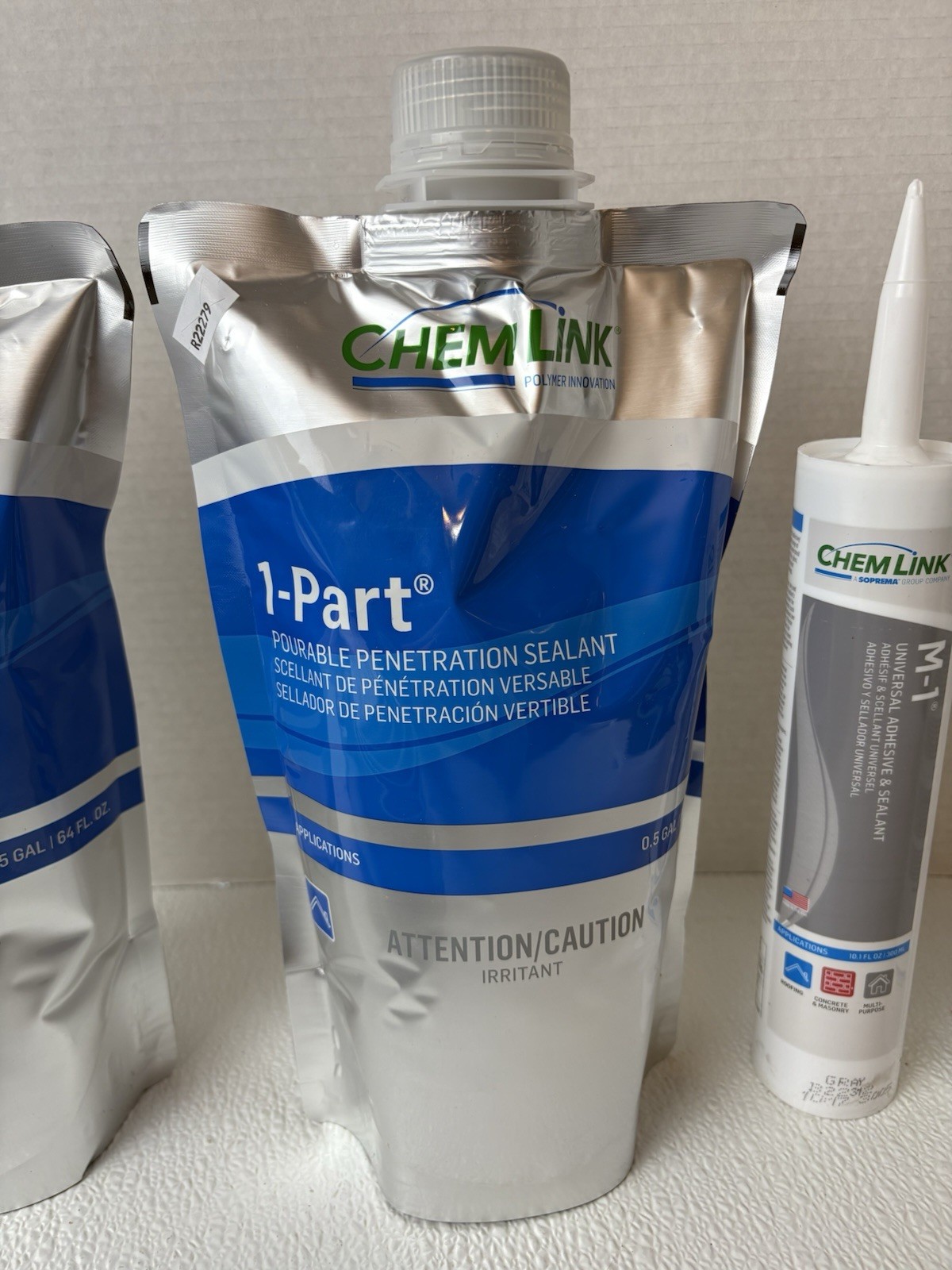 Chem Link F1350GR Penetration Seal 6″ Round E-Curb System Kit (2) 1/2 gallon NIB