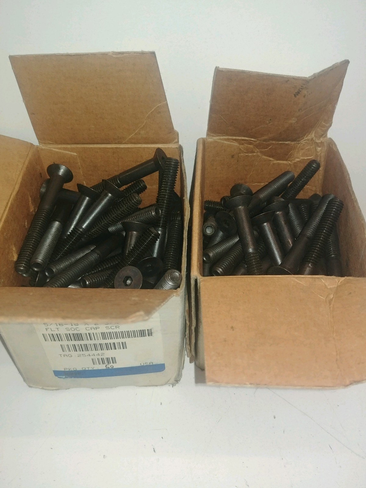 LOT OF (96) NEW OLD STOCK! KERR 5/16-18 X 2-3/4 FLAT SOCKET CAP SCREWS 31C275KFC