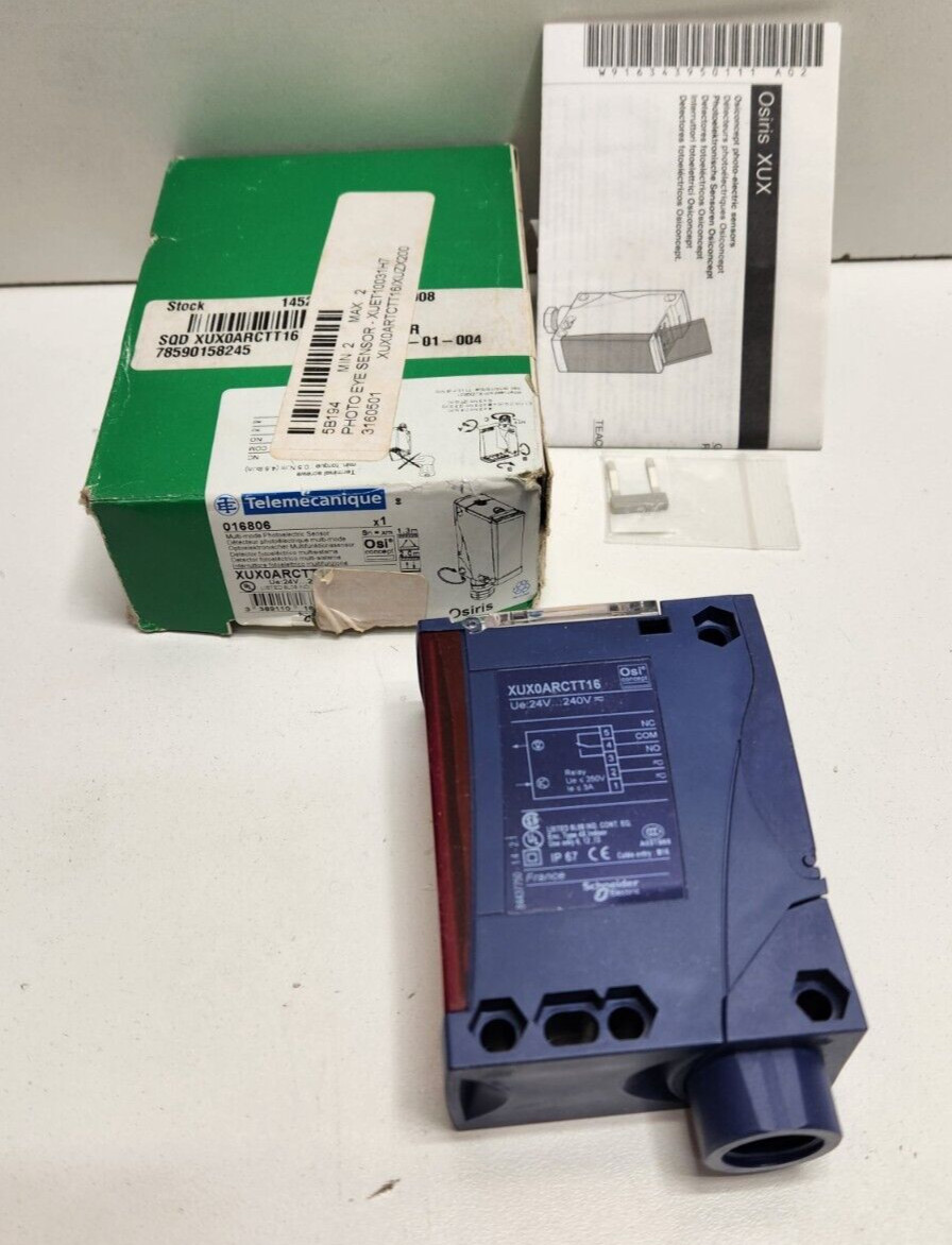 NEW OLD STOCK! TELEMECANIQUE 24-240V MULTI-MODE PHOTOELECTRIC SENSOR XUX0ARCTT16