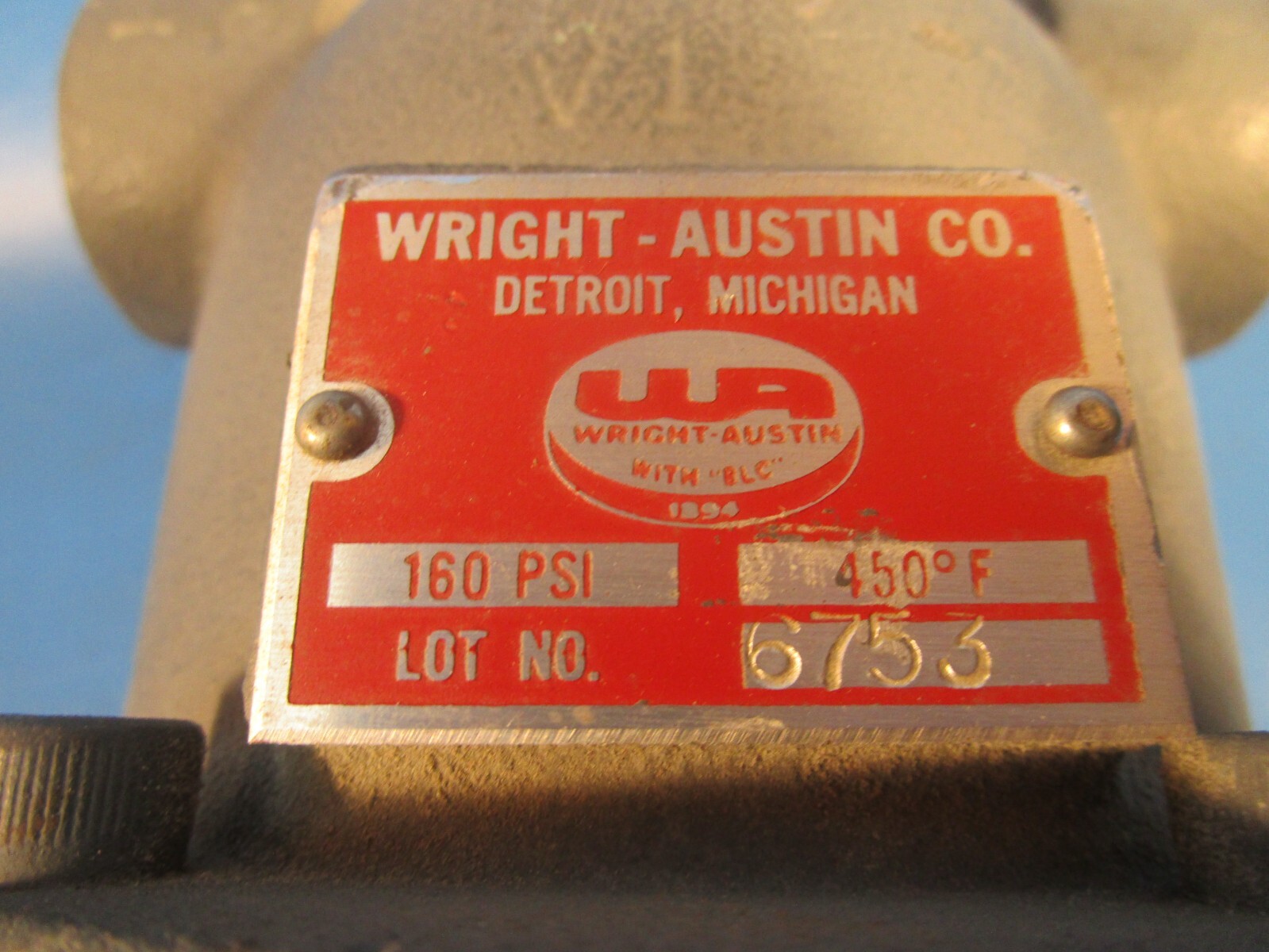 WRIGHT-AUSTIN TYPE T,1/2″-3/4″,MoistureSeparator, 3/4″ Bottom Port, 160PSI, 450