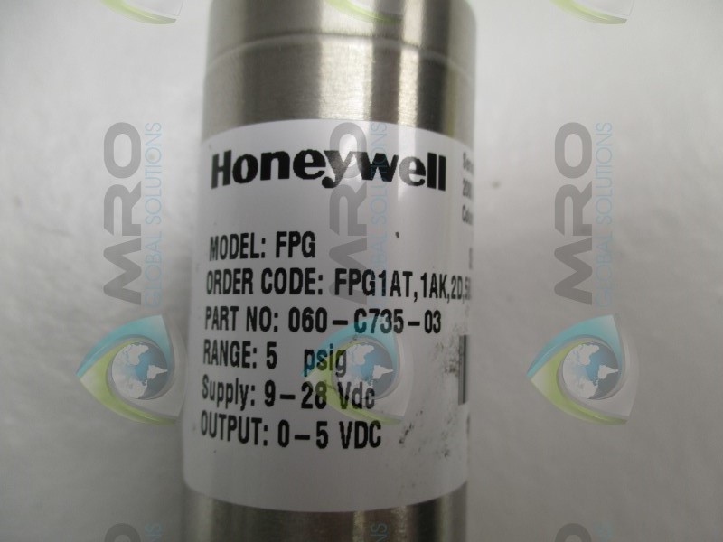 HONEYWELL FPG 060-C735-03 TRANSDUCER 5/PSIG UNMP