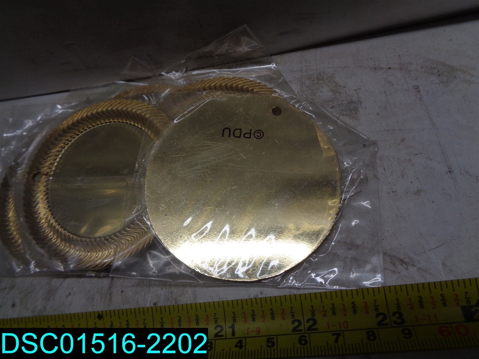 QTY=6: Blank Gold Medal