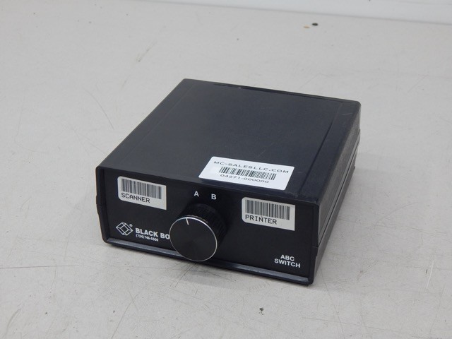 Black Box SWL030A-MMM, ABC DB9 RJ45 2-to-1 CAT5 Ethernet Manual Desktop Switch
