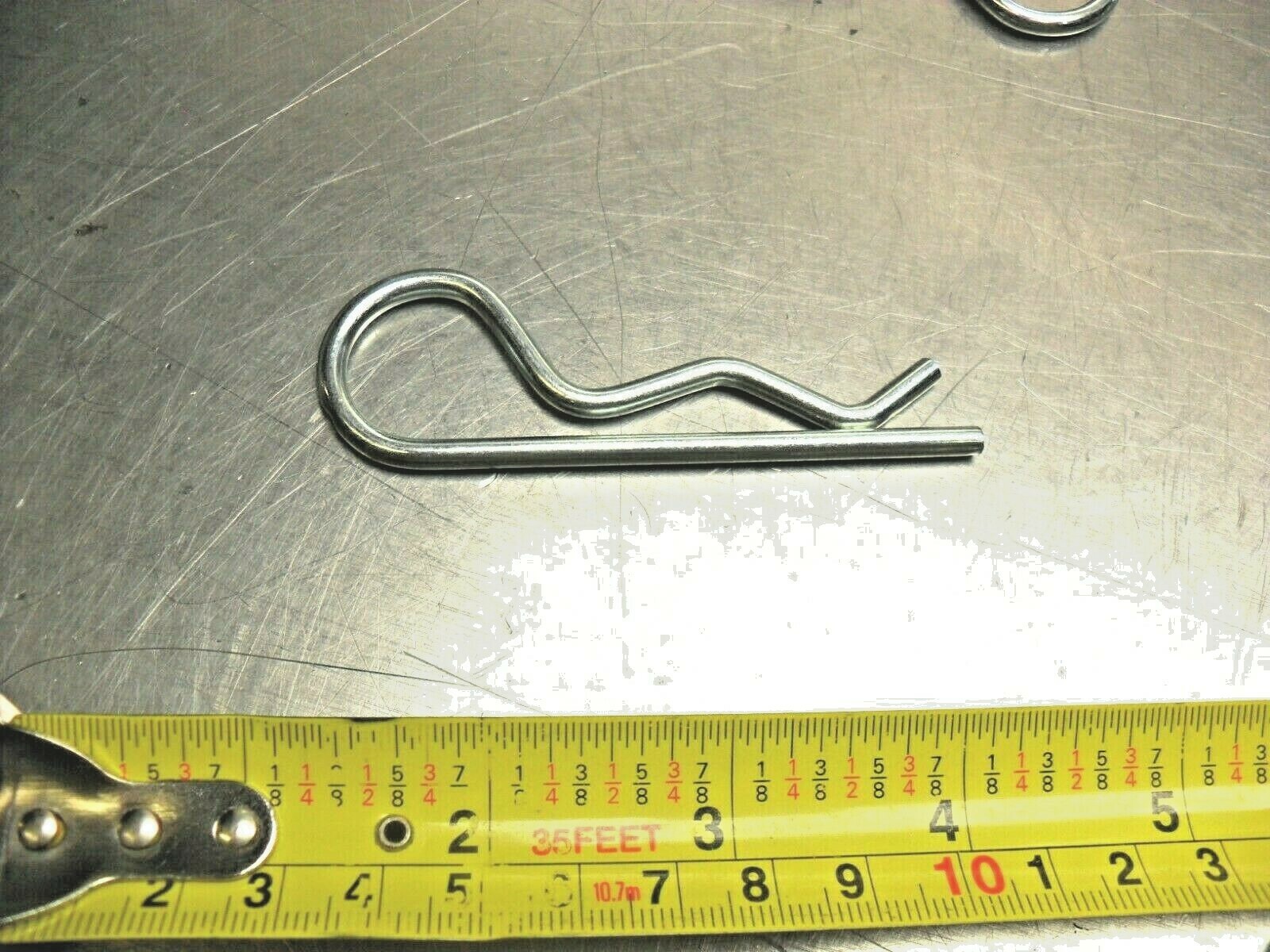 qty 11 – Mechanical Hitch Tractor Clip 3″ x 3/16″ Dia. Zinc Plate