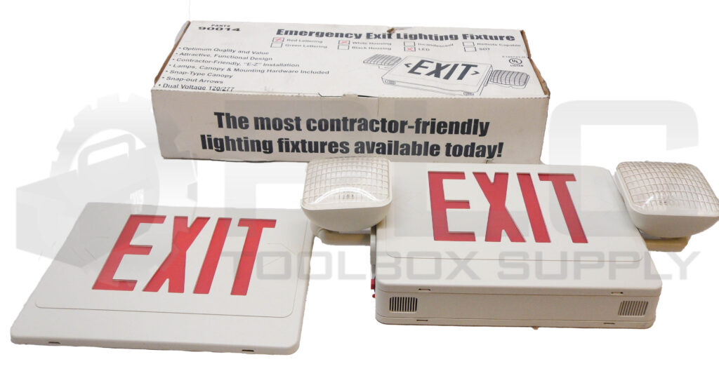 NEW LIGHT BULB CO 90014 EMERGENCY EXIT LIGHTING FIXTURE 120/277V *READ*