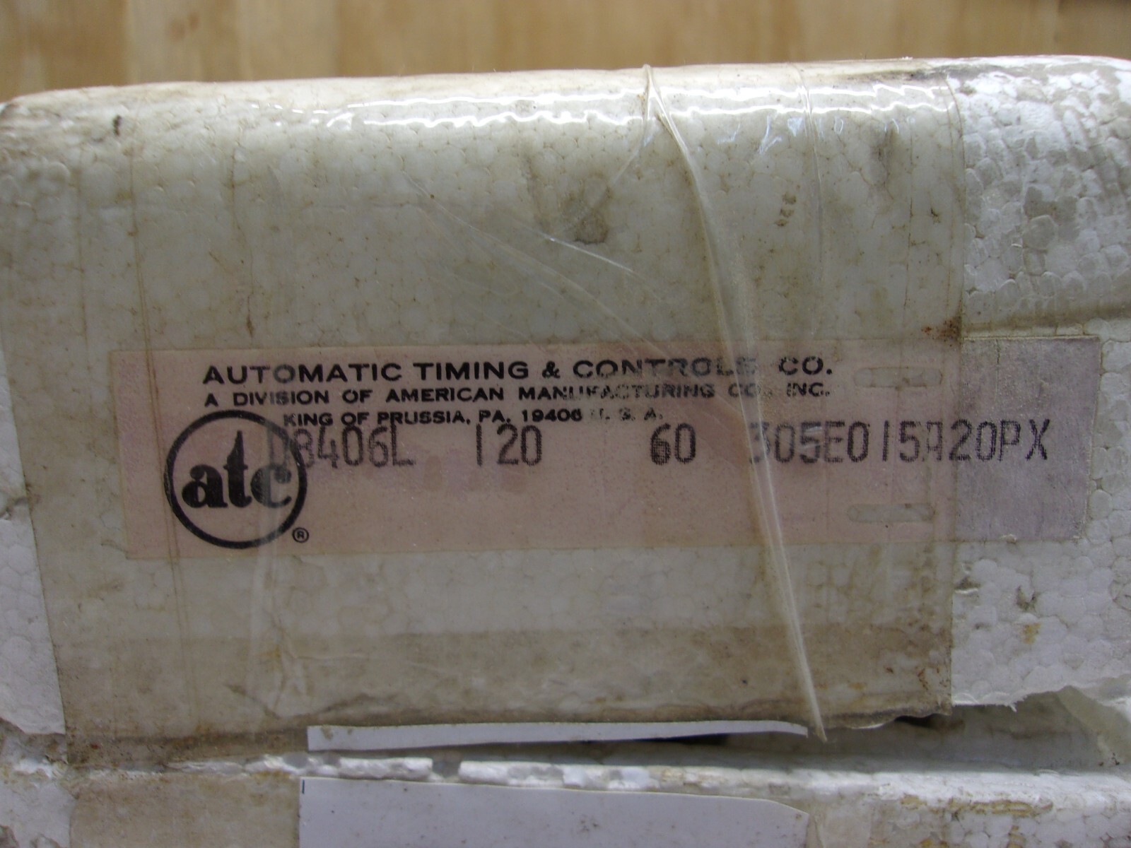 ATC, 305E-015-A-2-0-PX, ELECTROMECHANICAL TIMER 15 MINUTES, 0481A
