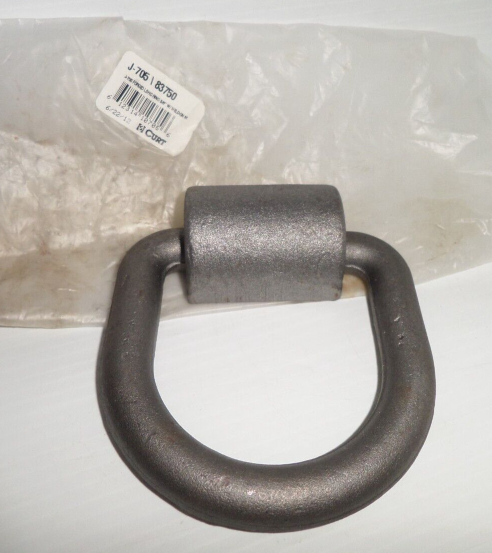 ⭐NEW IN BAG⭐Curt J-705 83750 18,800 Lb Cap 5/8″ Forged D-Ring W/Bracket Weld On