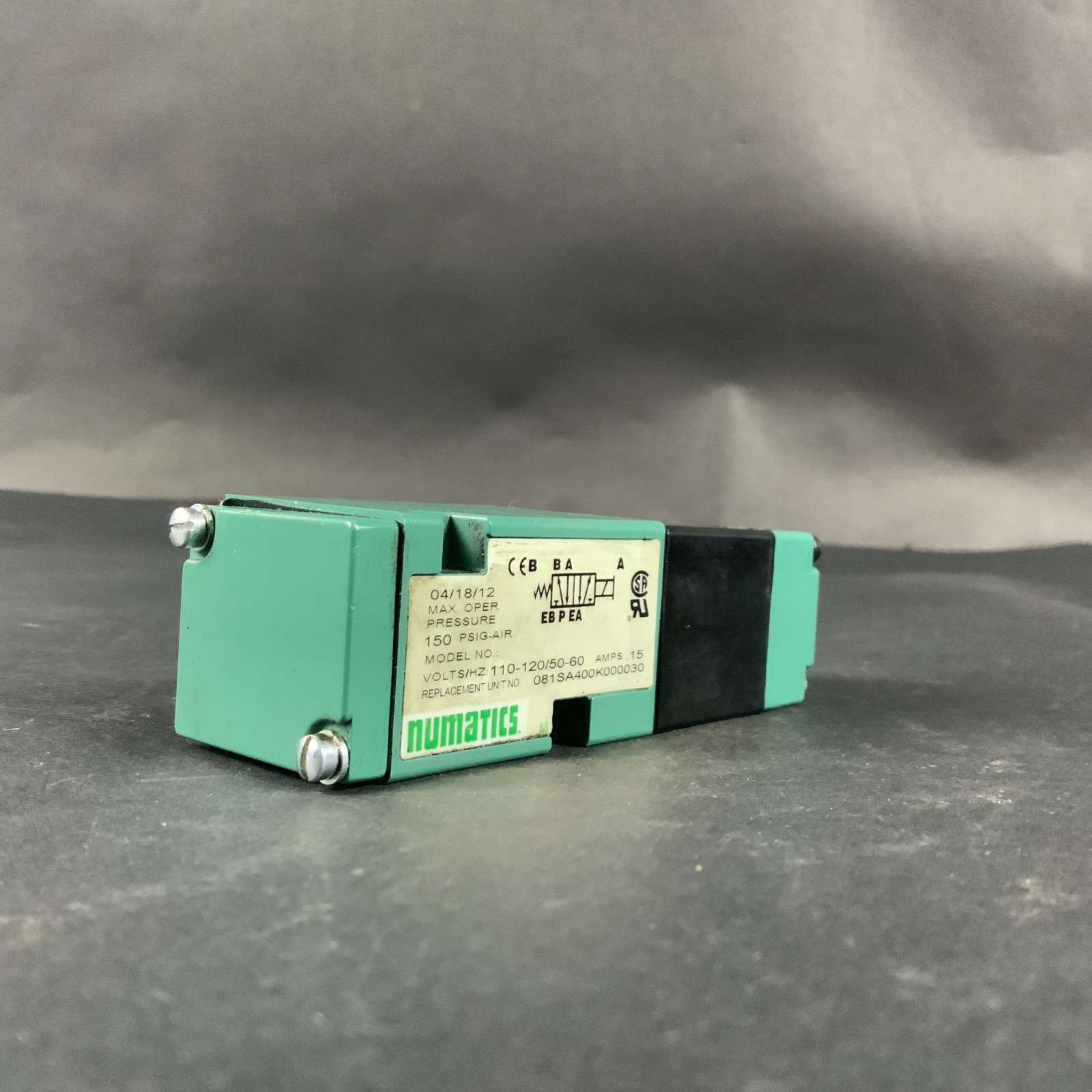 NUMATICS 228-703B / 081SA400K000030 SOLENOID VALVE ($20 OBO)