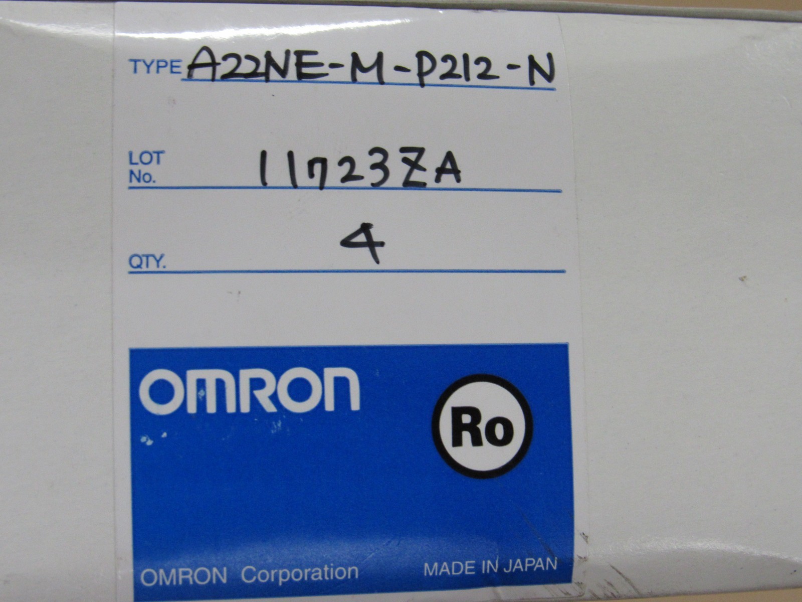 5 pcs Omron A22NE-M-P212-N emergency stop push button assembly e stop A22N