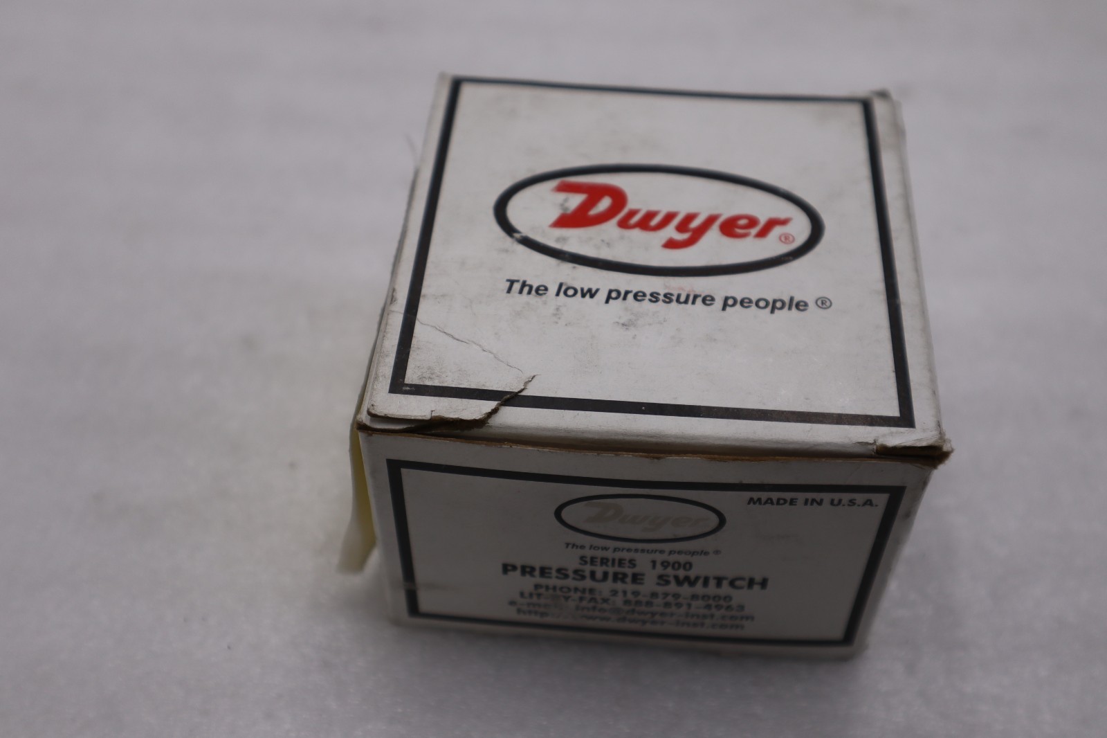 DWYER 1910-5 PRESSURE SWITCH, DIFFERENTIAL SERIES 1900 – STOCK 3837CC