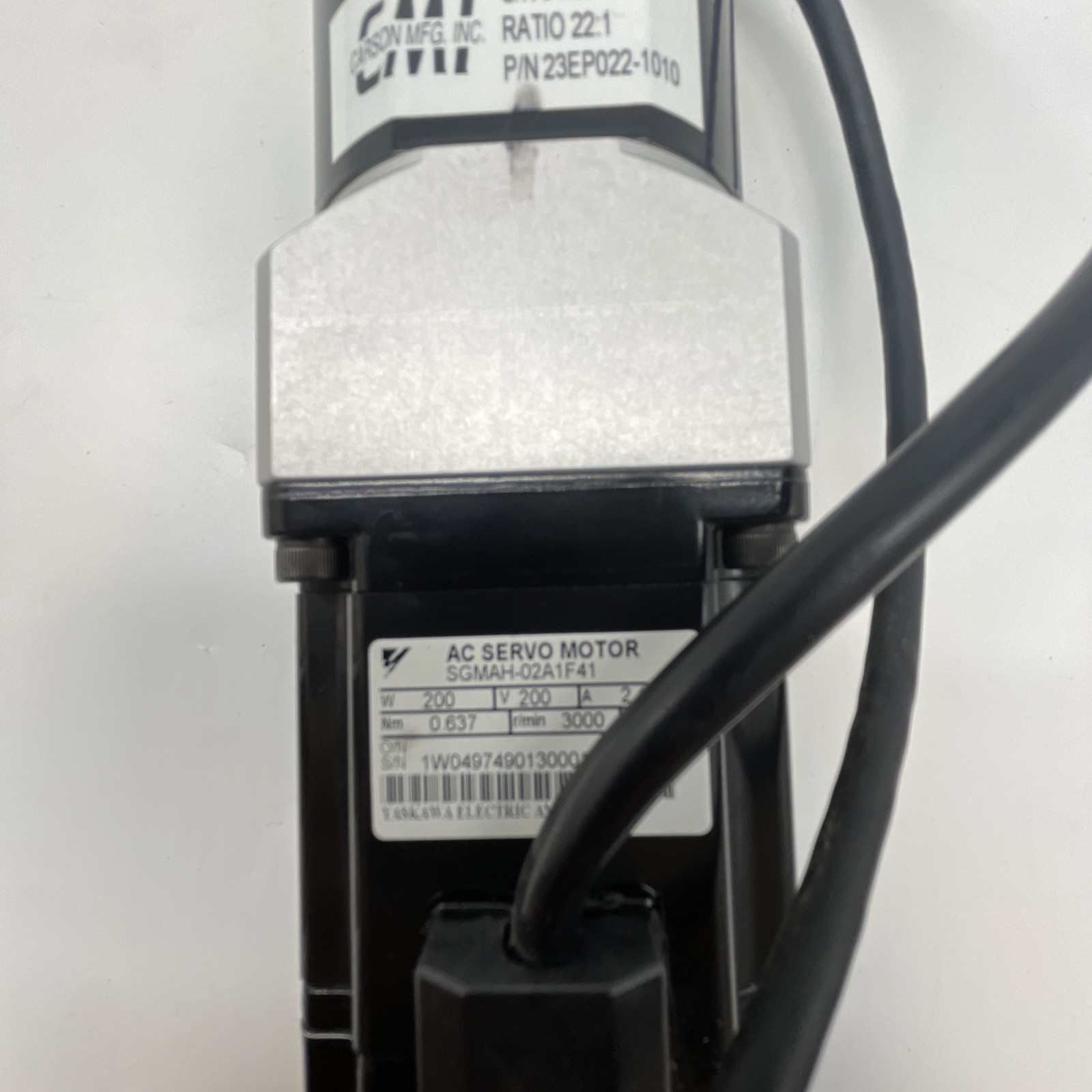 Carson MFG. Inc. P – N23EP022-1010 AC SERVO MOTOR(EB-2032)