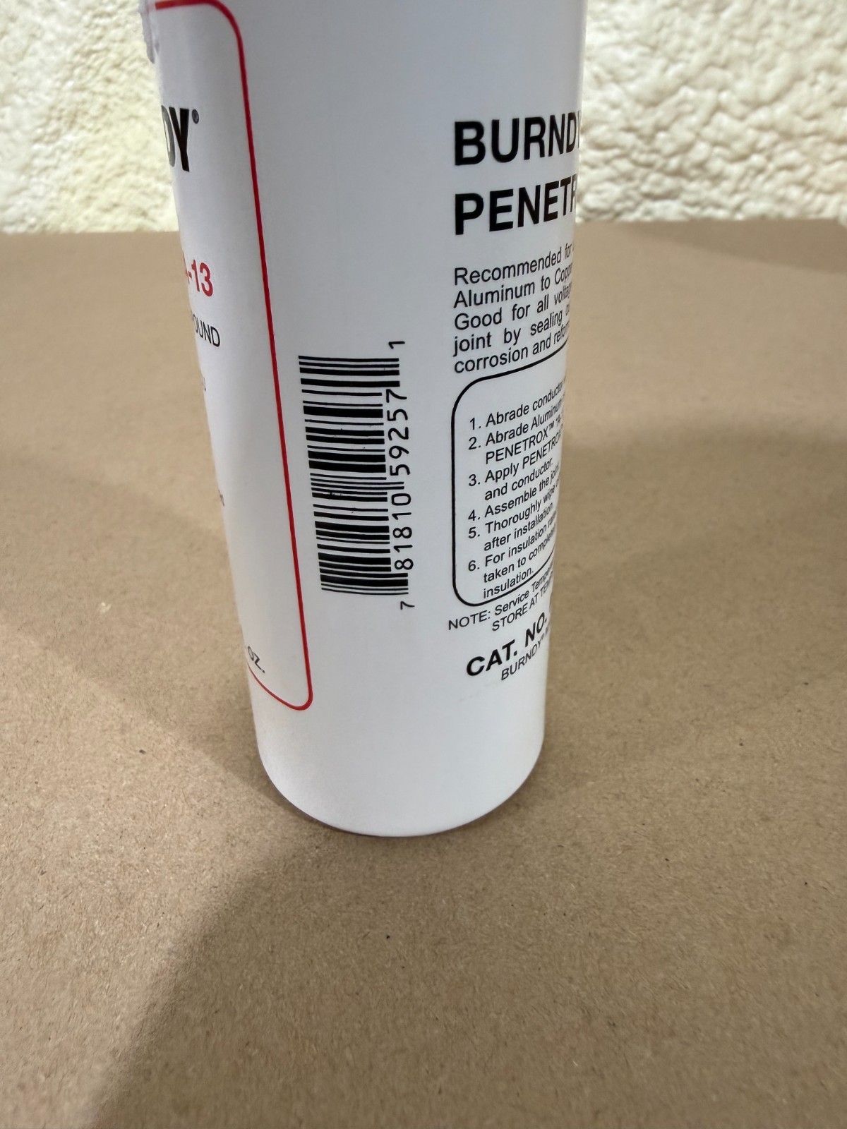 Burndy Penetrox A-13 Electrical Joint Compound 8 oz Aluminum Anti-Oxidant